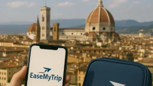 Feature Img for EaseMyTrip share price target HINDI